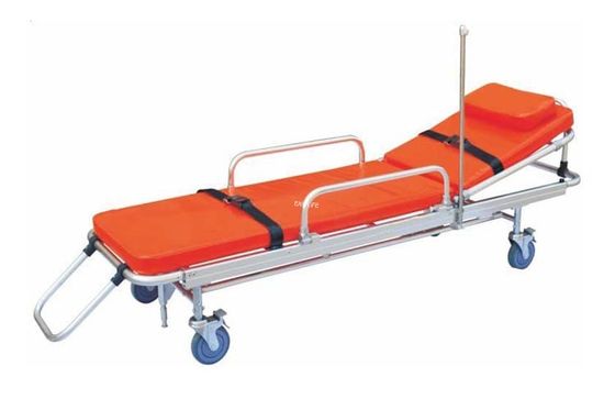 Civière pliante d'ambulance de fauteuil roulant d'ambulance de délivrance de secours avec des roues