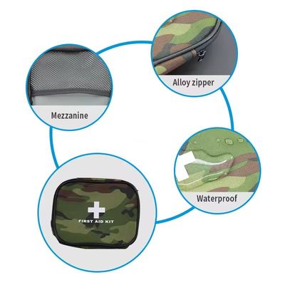 Camouflage Kit de premiers soins de grande capacité Kit de survie en milieu sauvage Kit de sauvetage en plein air Kit médical paramédical