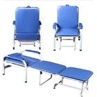 Chaise d'accompagnement de clinique d'hôpital pliable et réglable avec structure en plastique en acier