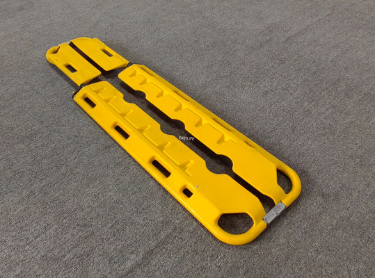 Dispositif de secours en plastique pliable à rayons X détachable à trois roues