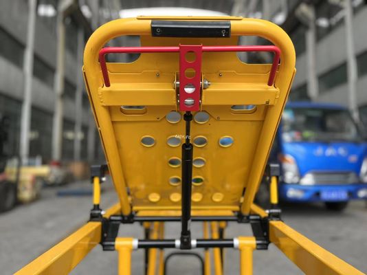 Étagère d'ambulance en alliage d'aluminium épaissie haut de gamme pour le sauvetage d'urgence avec hauteur réglable du dossier pour usage hospitalier