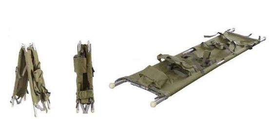 Produit breveté d'une civière médicale pliante en denim de qualité militaire