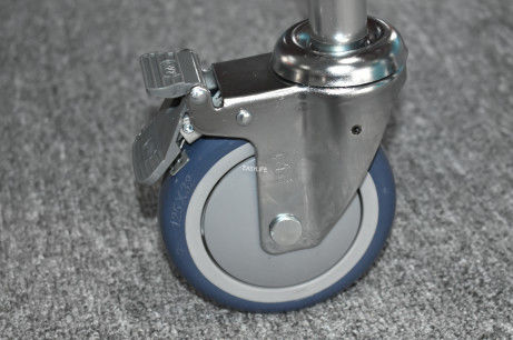 Chariot de sauvetage pliable à large bord en alliage d'aluminium à position basse