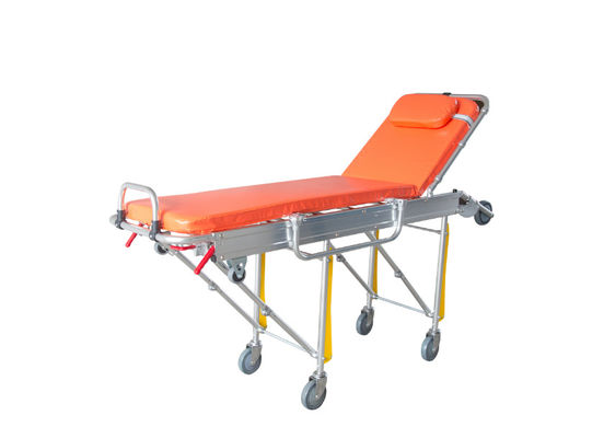 L'allumage d'aluminium porte-ambulance pliable pour le transfert du patient hauteur et dos aide réglable sauvetage