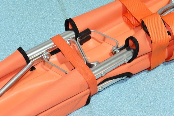 Civière escamotable portative d'alliage d'aluminium, transfert patient de secours