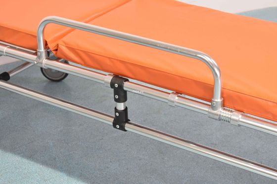 le chariot pliable à civière d'acier inoxydable de 159Kg 55cm avec des roues transfèrent patient