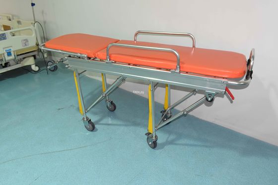 Civière de haute qualité d'ambulance d'alliage d'aluminium de secours de dispositifs médicaux pour le patient de transfert 190 x 62 x 23cm