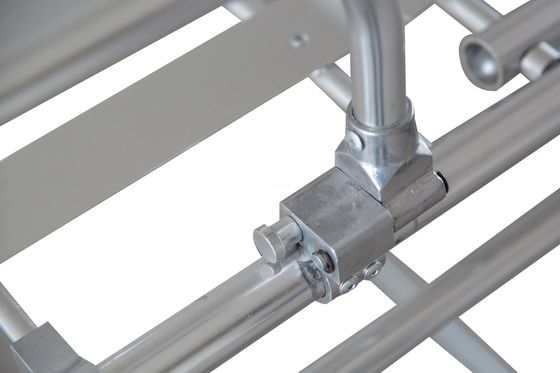 Civière se pliante de chargement médicale d'ambulance de secours avec la balustrade d'alliage d'aluminium