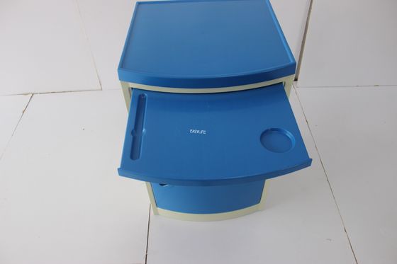 Cabinet de chevet d'hôpital d'ABS de plateau de chargement 50KG avec la serrure