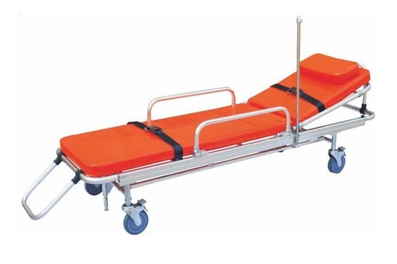 Un bon prix. Civière pliante d'ambulance de fauteuil roulant d'ambulance de délivrance de secours avec des roues en ligne