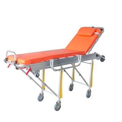 Un bon prix. Civière se pliante de chargement médicale d'ambulance de secours avec la balustrade d'alliage d'aluminium en ligne