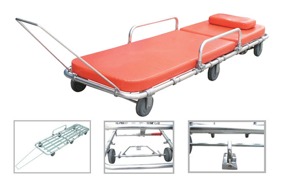 Un bon prix. chariot manuel de civière de secours de chariot à civière d'ambulance d'alliage d'aluminium pour le transport patient avec 6 roues en ligne