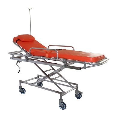 Chariot à transfert de charge d'alliage d'aluminium de 88CM 1.9M Patient Transfer Trolley