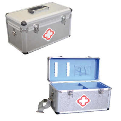 Un bon prix. kit en aluminium portatif de premiers secours de cas de médecine de kit de premiers secours de 35cm avec la collection de drogue de boîte de rangement de secours médical de serrure en ligne